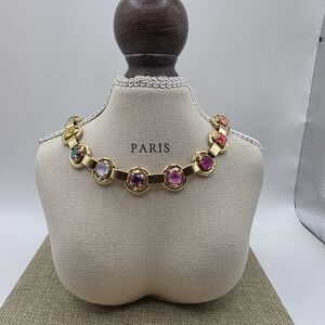 Chic Gold and Pink Necklace